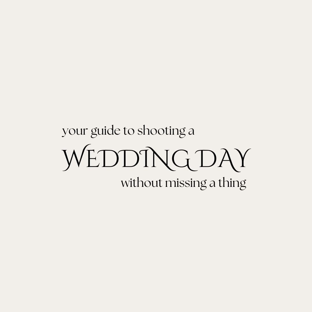 Wedding Day Shot List Guide